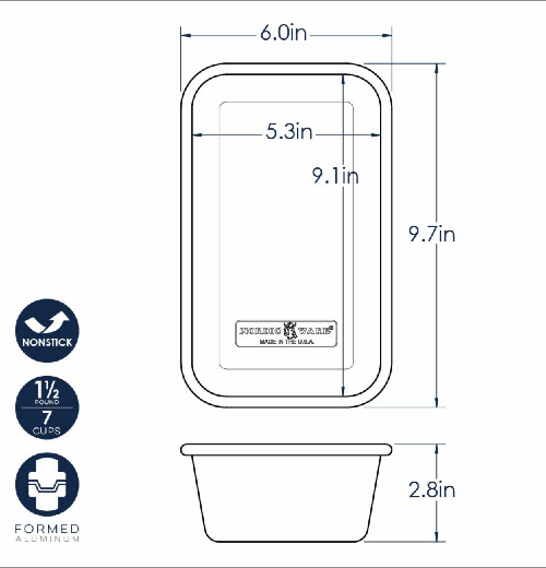 CLEARANCE 1.5 Pound Loaf Pan