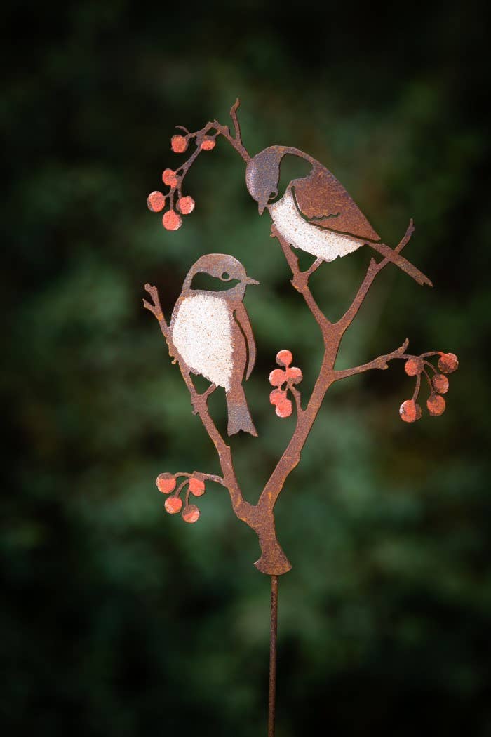 Chickadees &amp; Berries Pick -Painted