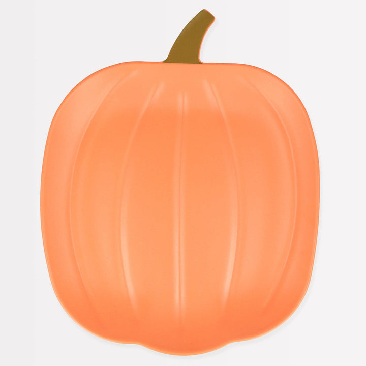 THANKSGIVING Reusable Bamboo Pumpkin Plate