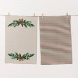 Deck The Halls Christmas Coordinated Dishtowels Set of 2