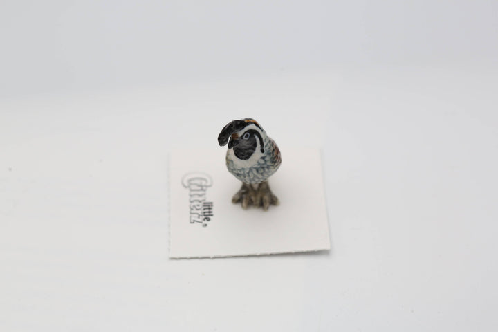 Valley California Quail Porcelain Miniature