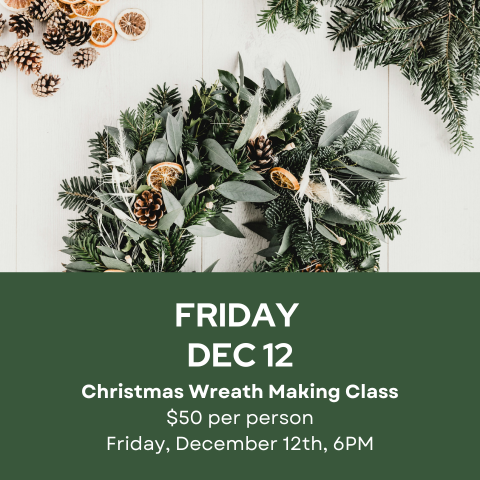 Floral Class Dec 12th 6PM