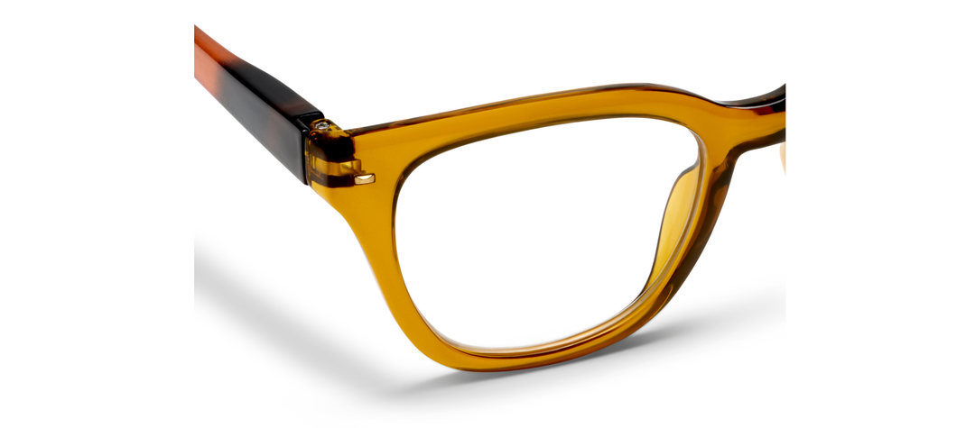 Lenora (Blue Light): Butterscotch/Mocha Tortoise / Reading / 3.50