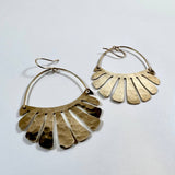 Handmade Freya Earrings: Gold / Large