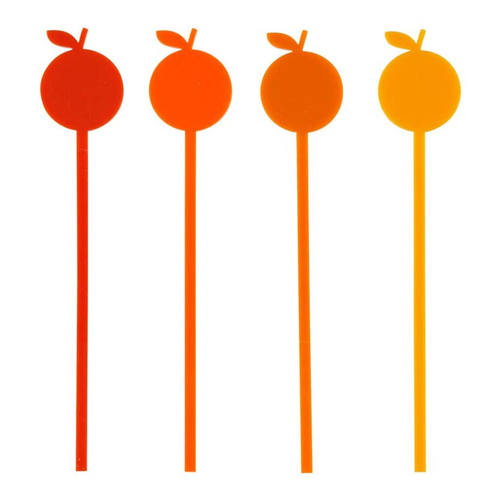 Stir Sticks - Orange: Hand Wash Only / Acrylic