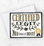 Certified Legit Card