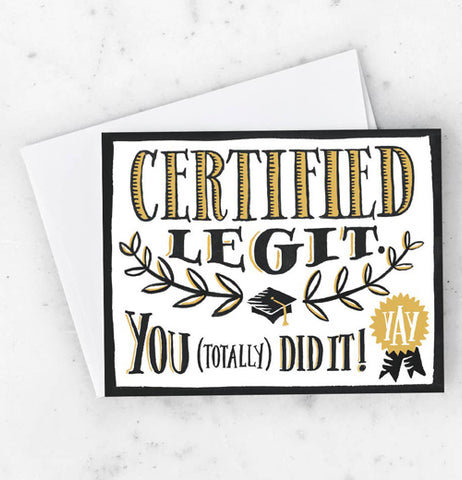 Certified Legit Card