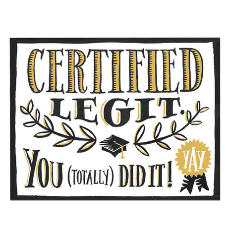 Certified Legit Card