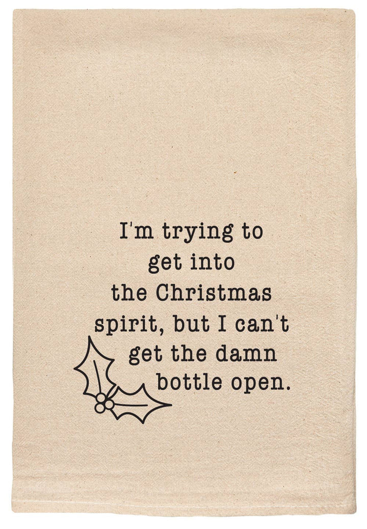 Christmas Decor Spirit snarky, &amp; comical Kitchen Tea Towel