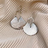 Handmade Truffle Earrings: Silver Finish