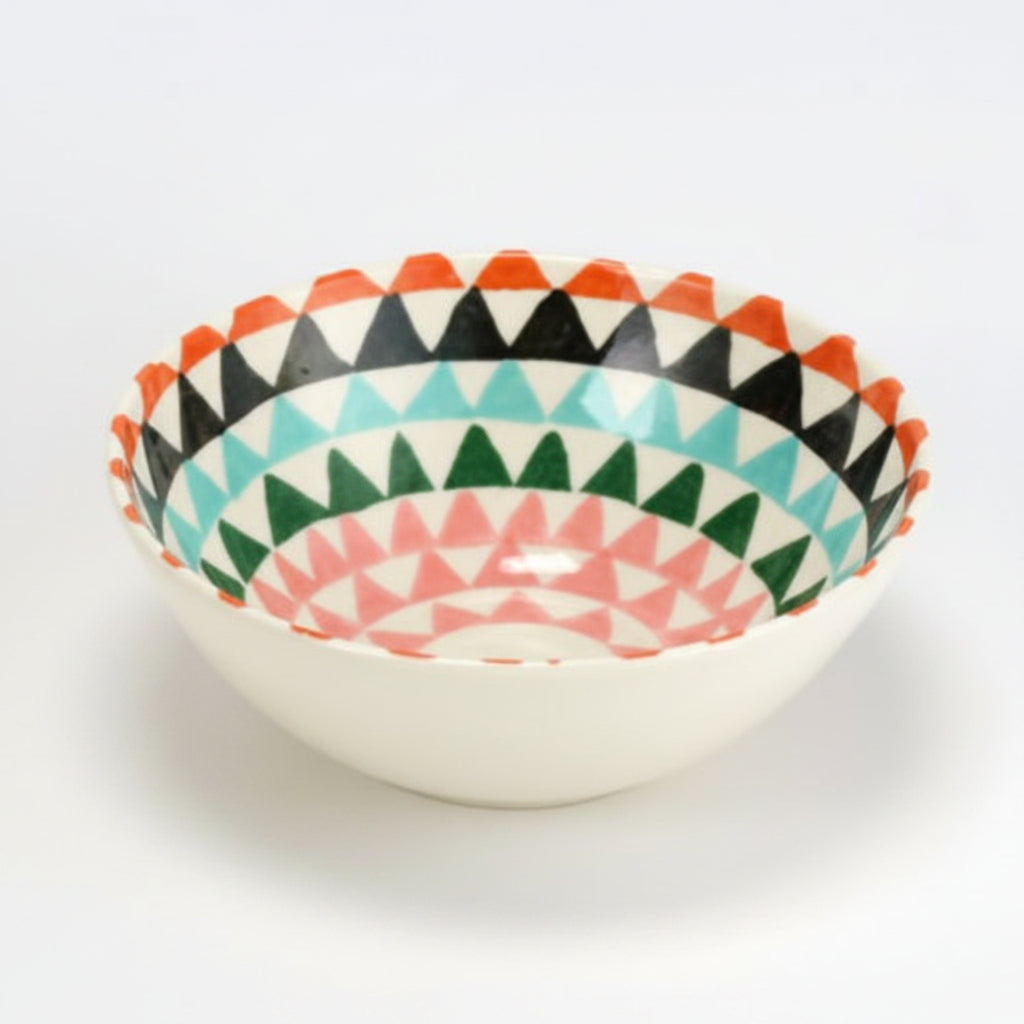 Triangle Patterned Melamine Bowl