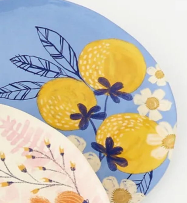 Berries &amp; Florals 11" Melamine Plate