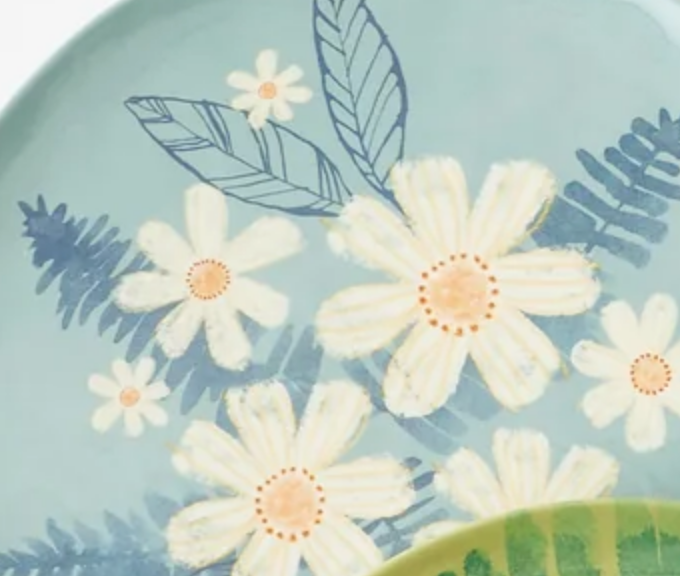 Berries &amp; Florals 11" Melamine Plate