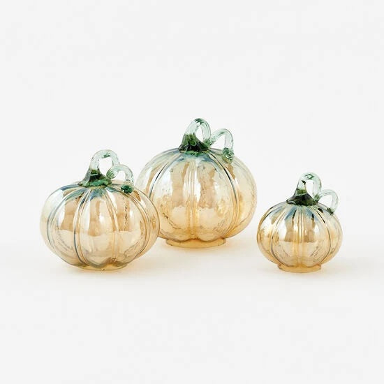 HALLOWEEN - Iridescent Glass Pumpkin