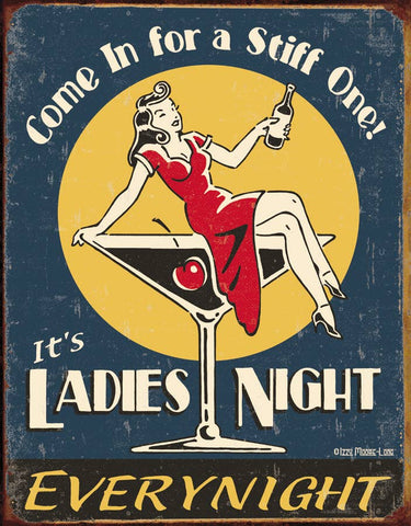 Moore - Ladies Night Tin Sign