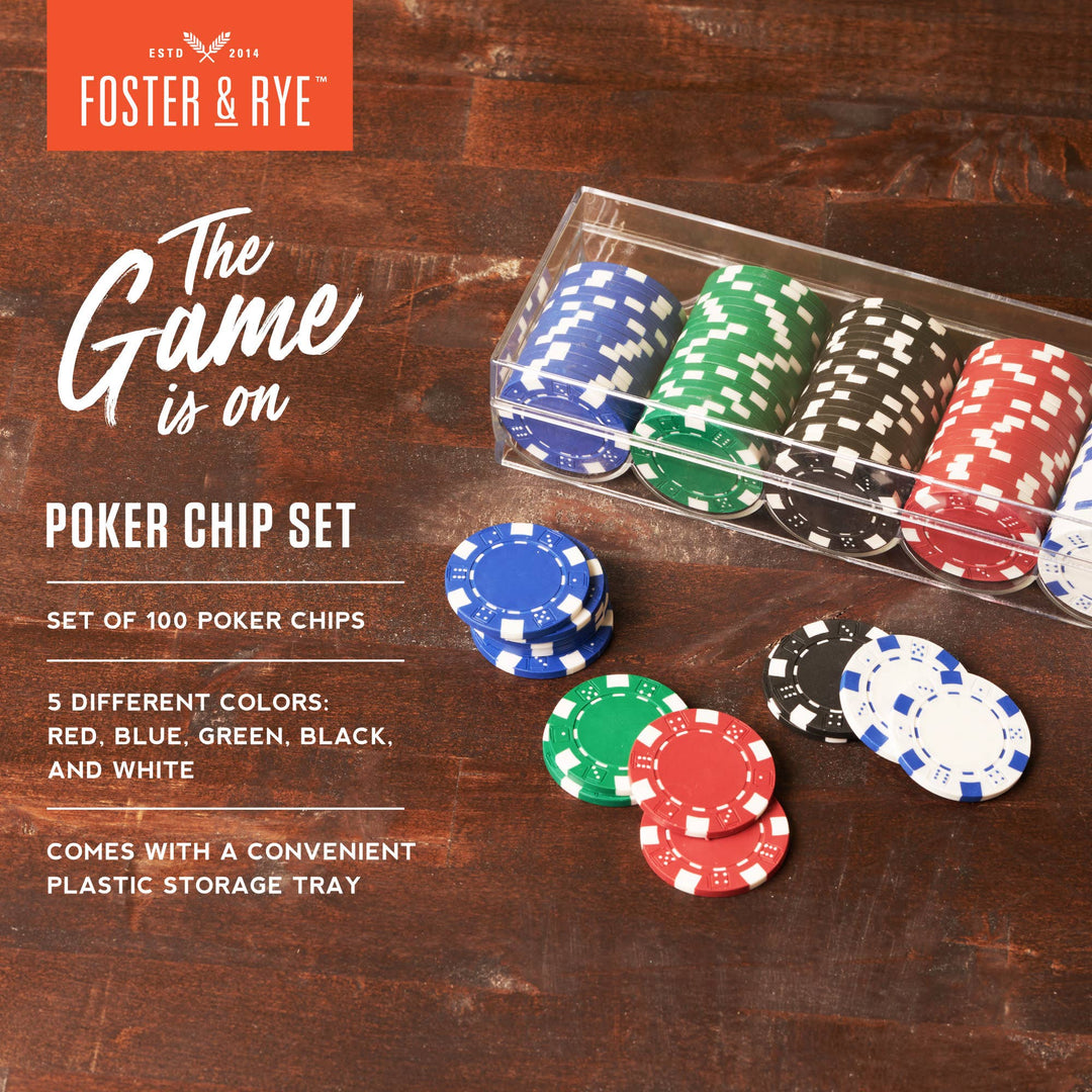 Poker Chip Set: Multicolor / Resin / Plastic