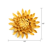 Ceramic Faux Flowers Succulents For Tabletop Or Wall Hangin: Peony Orange