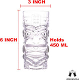Clear Tiki Glasses -15oz (1pc)
