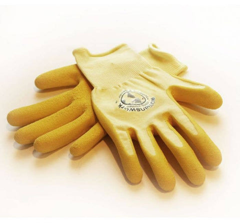 Women's Weeder Garden Gloves: Yellow / Small