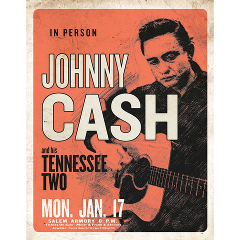 Johnny Cash & His Tennessee Two Tin Sign