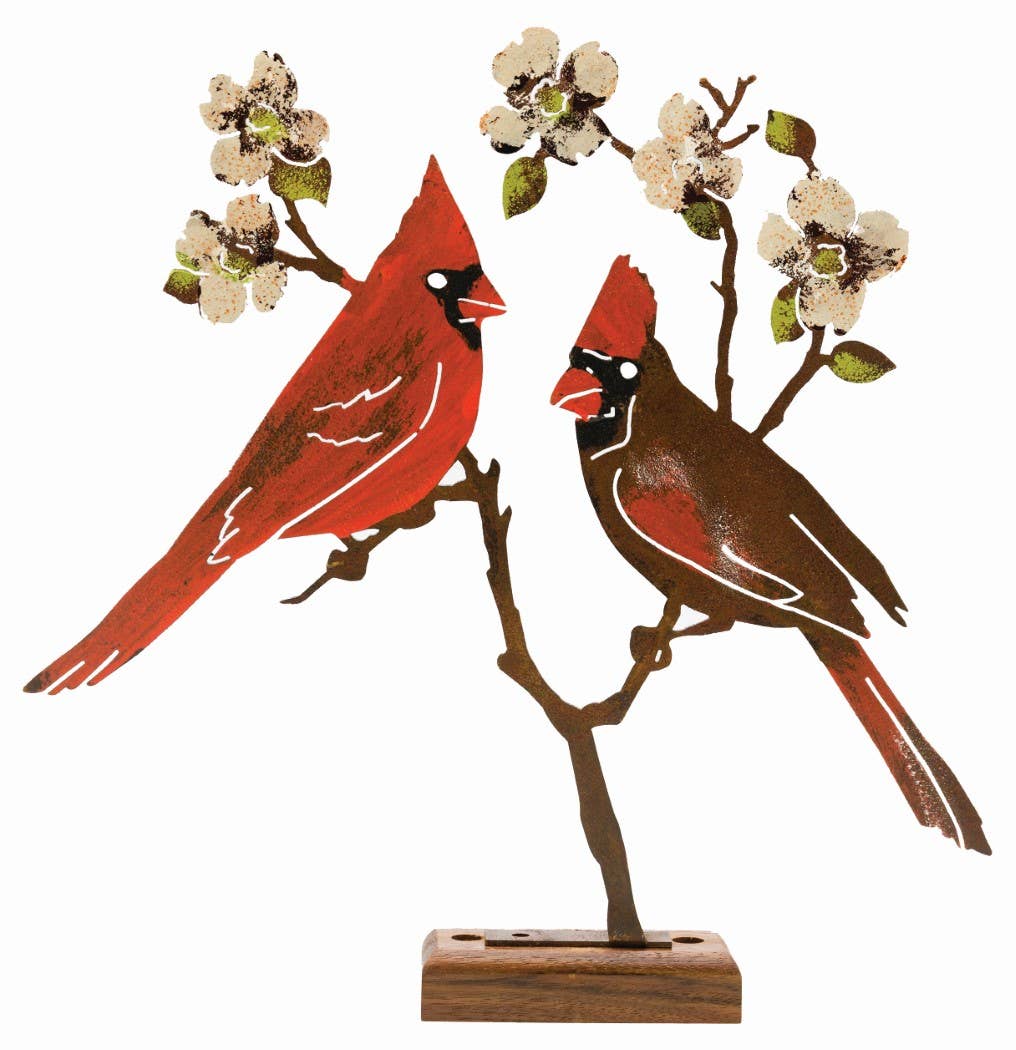 Cardinals on Dogwood - Painted