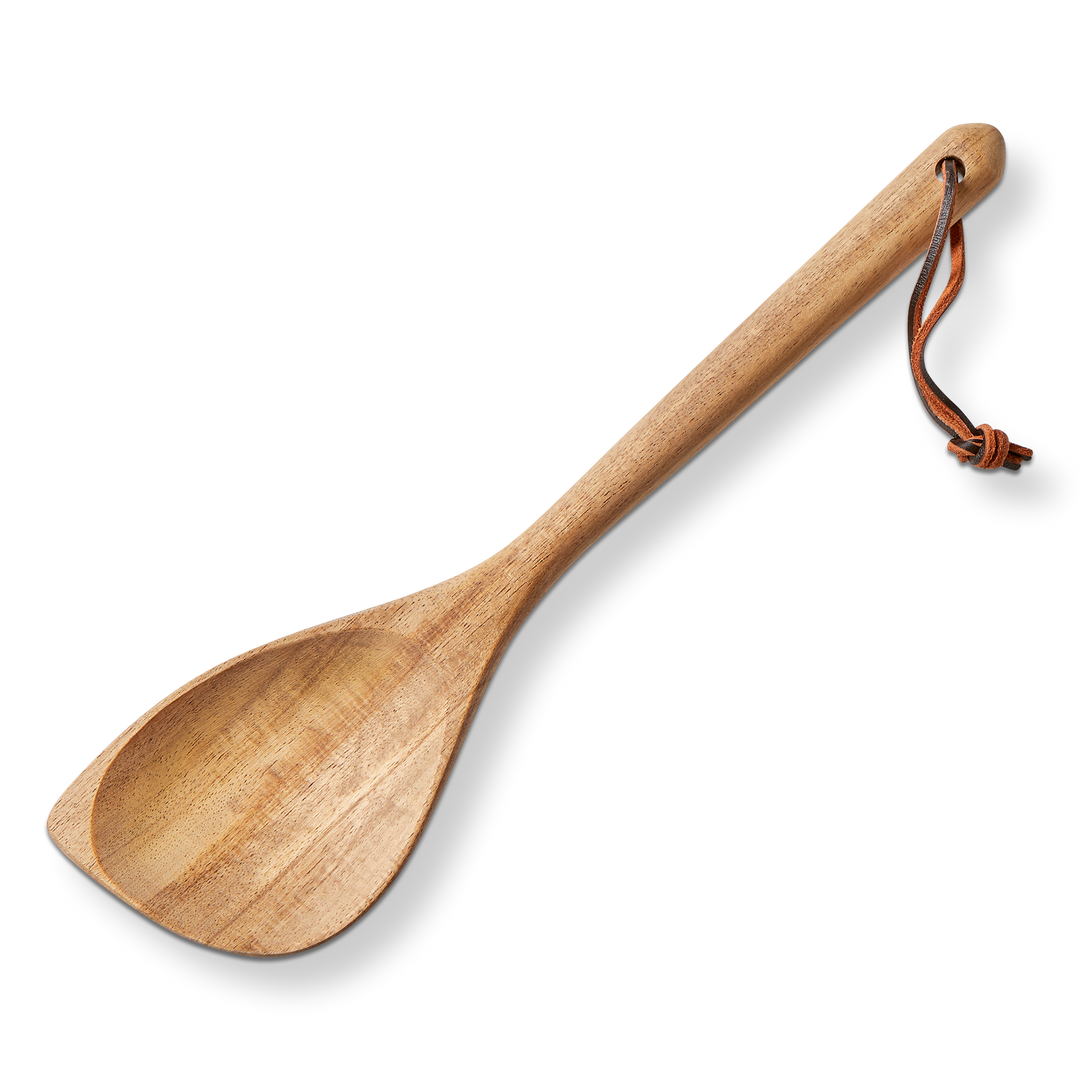 Acacia Wood Angled Spoon Natural Everyday