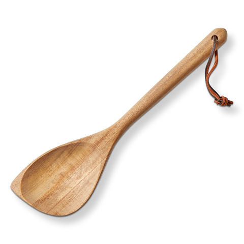 Acacia Wood Angled Spoon Natural Everyday