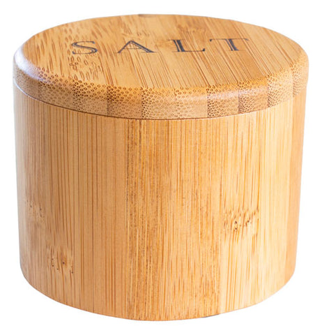 Salt Box with Engraved Magnetic Swivel Lid