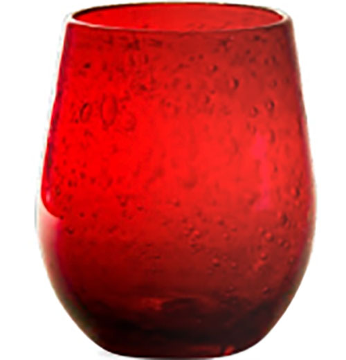 Bubble Glass Stemless Wine Glass