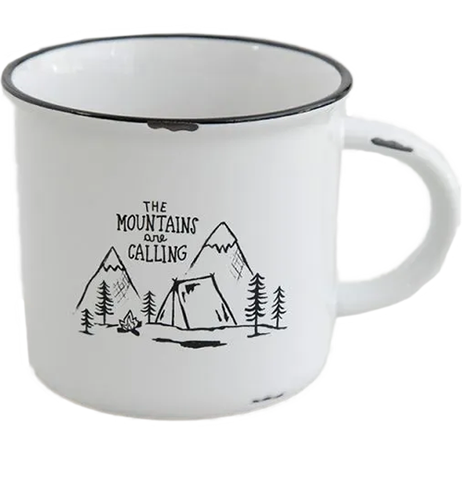 The Mountains Are Calling Camp Mug