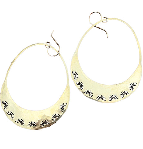 Handmade Gold Lumos Earrings