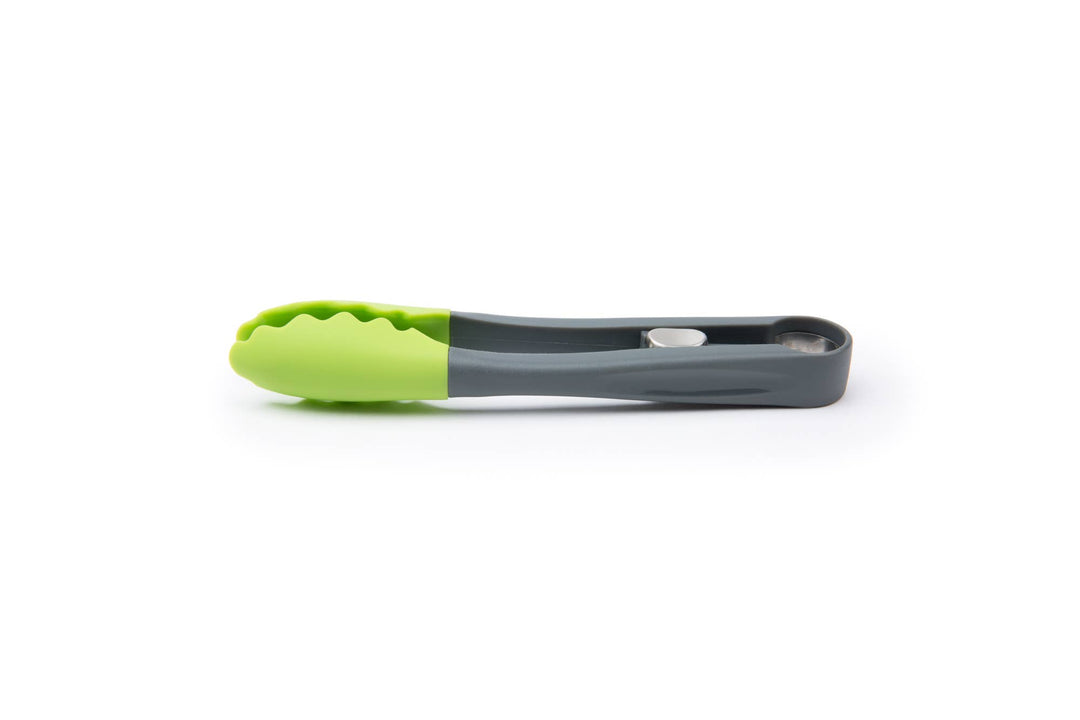 Mini Silicone Tong, Green, 7"