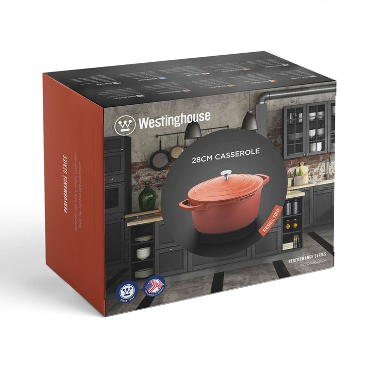Westinghouse 11-Inch Casserole with Lid - Performance Series: Blue