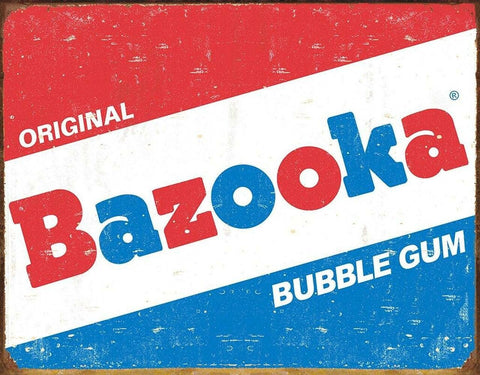 Bazooka Gum Tin Sign