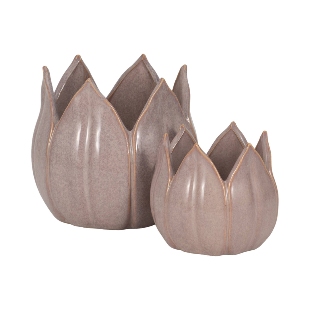 Ceramic Sculpted Petal Planter