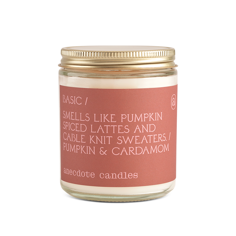 Basic (Pumpkin &amp; Cardamom) Glass Jar Candle