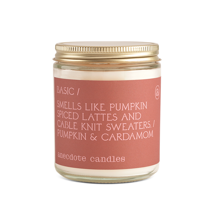 Basic (Pumpkin &amp; Cardamom) Glass Jar Candle