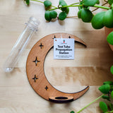 Wall Hanging Propagation Station Wooden Moon & Stars