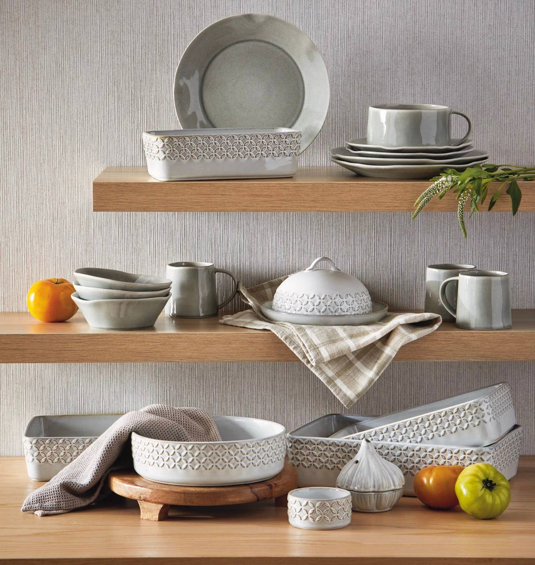Bistro Brie Baker White Stoneware Everyday