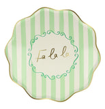 Striped Christmas Paper Plates