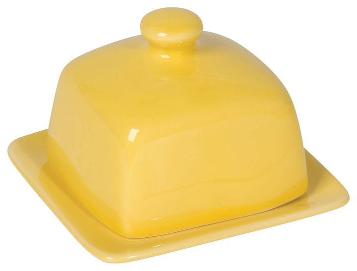 Lemon Yellow Square Butter Dish
