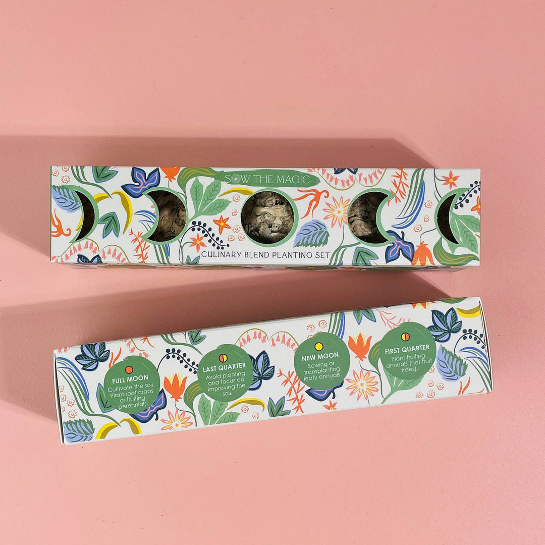 Moon Phase Culinary Parsley and Basil Seed Balls