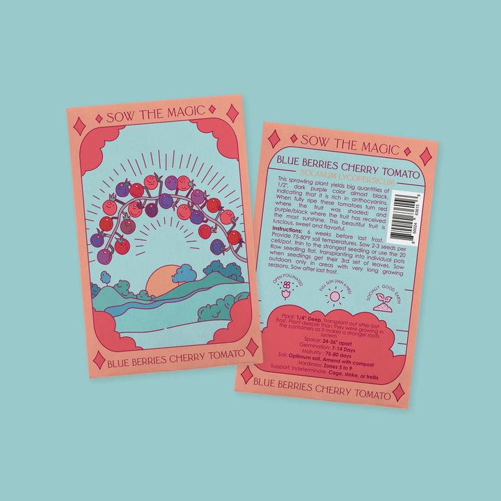 Seeds Blueberries Cherry Tomato Tarot Garden