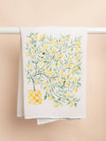 Lemon Tree Watercolor Cotton Flour Sack Tea Towel