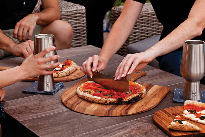 Ironwood Napoli Pizza Peel, Acacia Wood, 0.5" x 14" x 14"