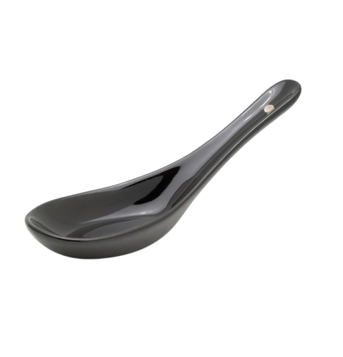 Black Asian Soup Spoon