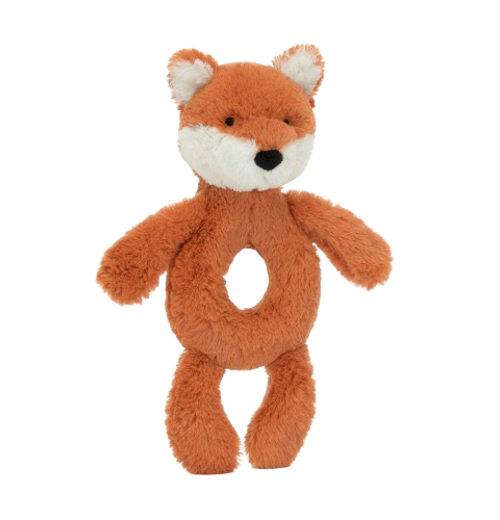 Bashful Fox Cub Ring Rattle