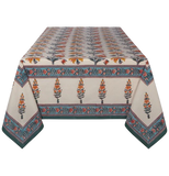 Block Print Tablecloth "Marigold"