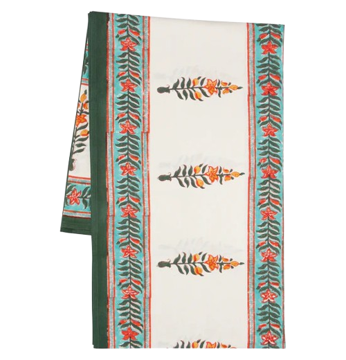 Block Print Tablecloth "Marigold"