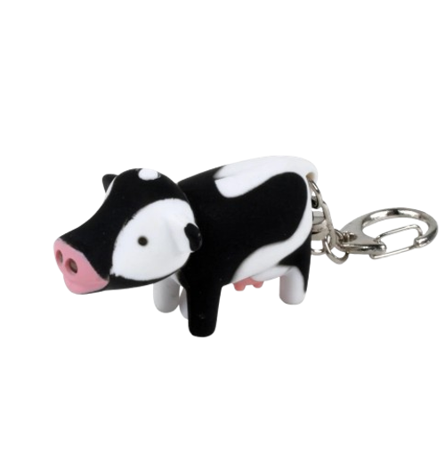 Cow LED Keyring
